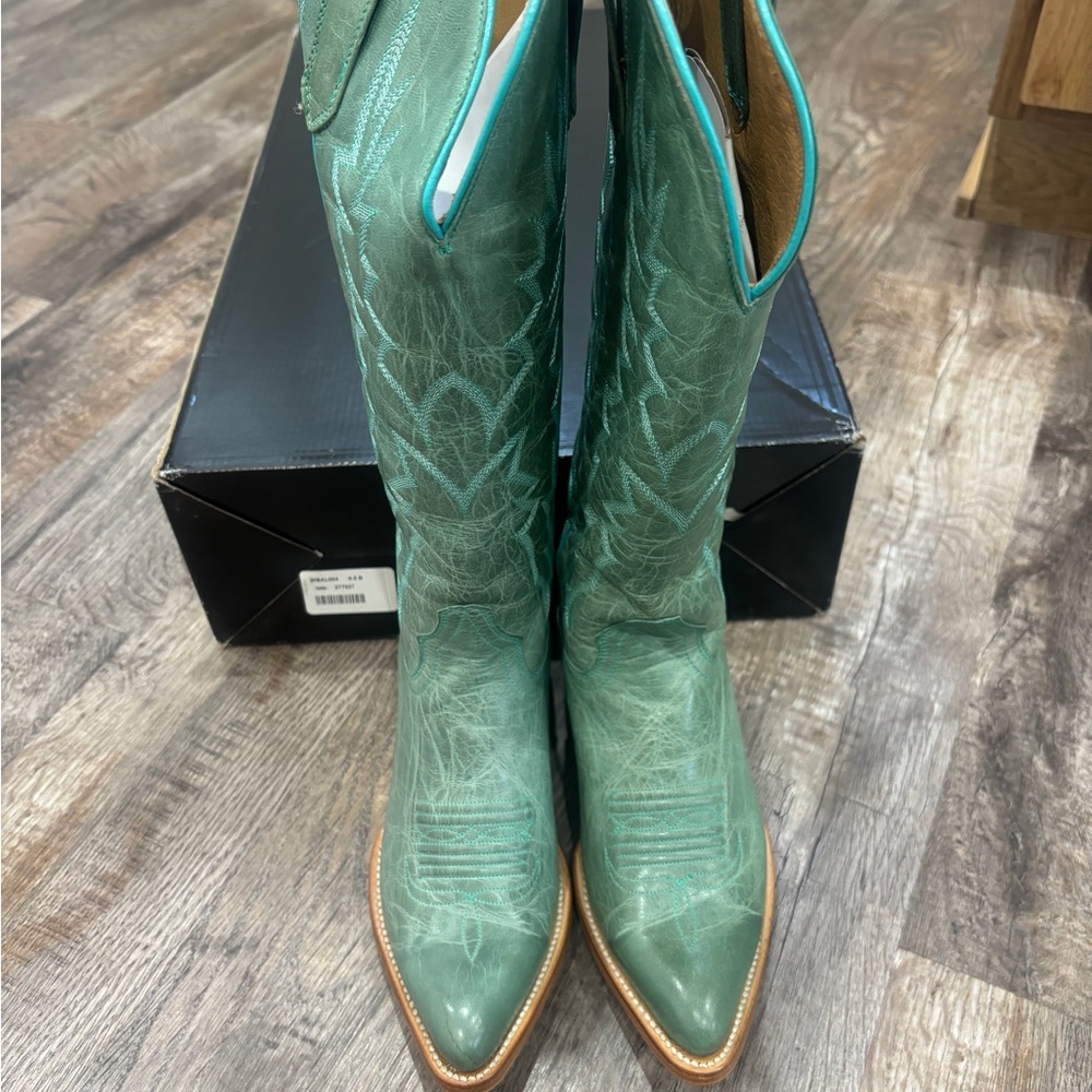 Black Star Boots- Sierra Dusty Turquoise Cowboy Boots
